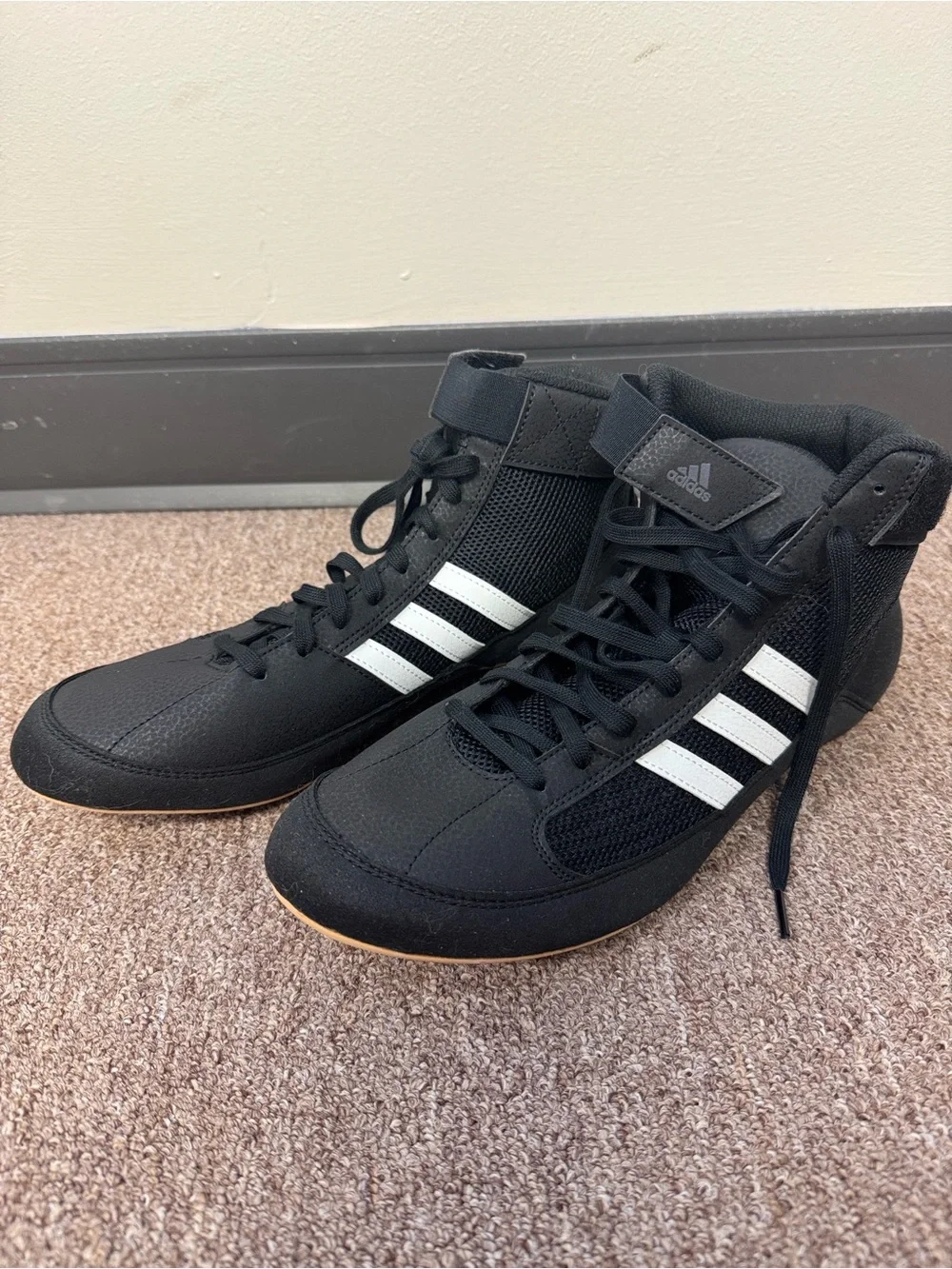 adidas Men’s Black High-Top Wrestling Shoes hvc size 11